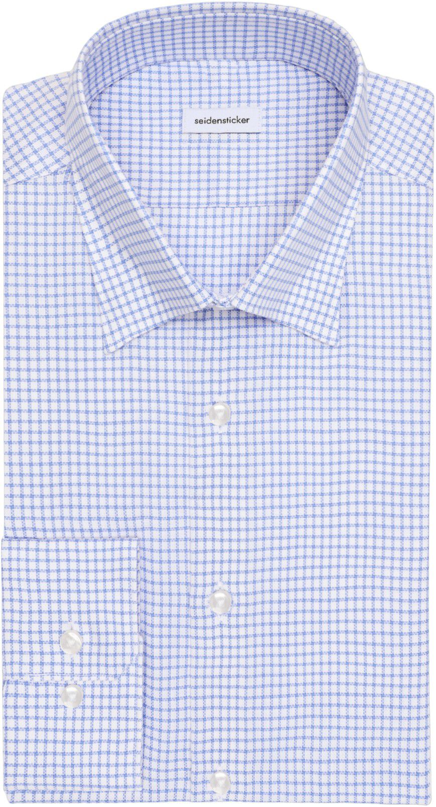 Business shirt Slim 1/1 Covered-Button-Down-Collar Check