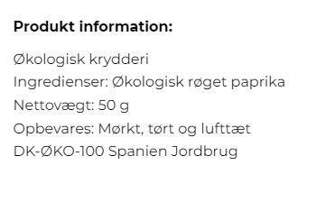 Murcia Paprika, s&oslash;d, &Oslash;KO