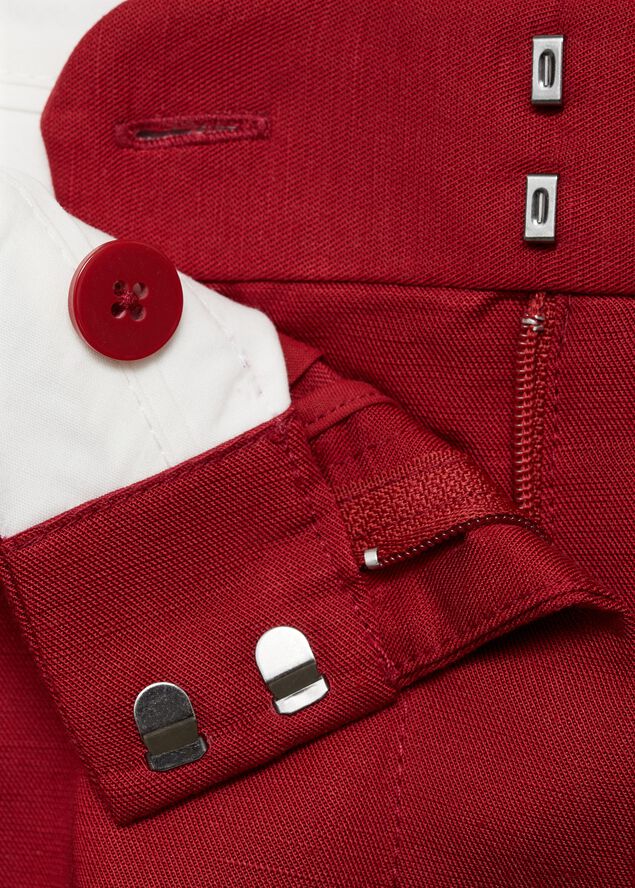 Linen-blend suit bermuda shorts