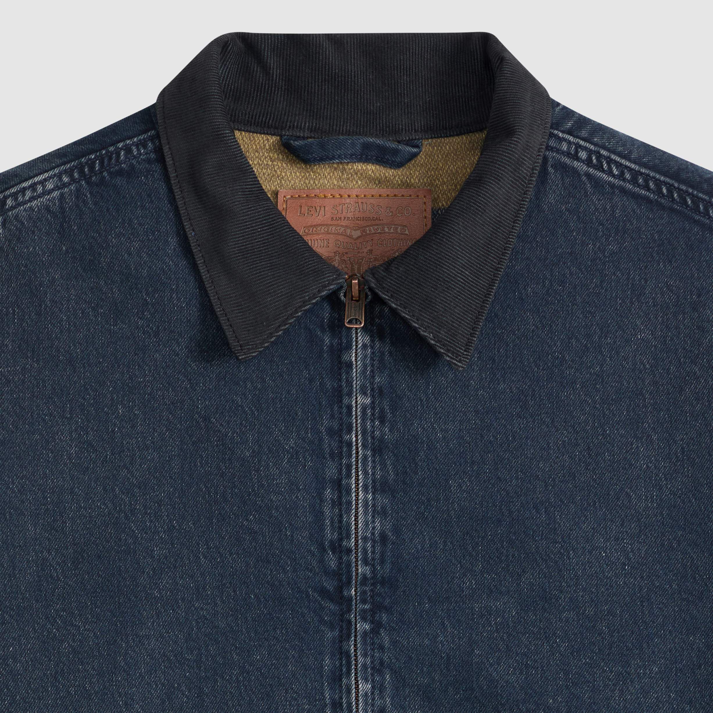 CASTRO FULL ZIP LINED DARK BLU