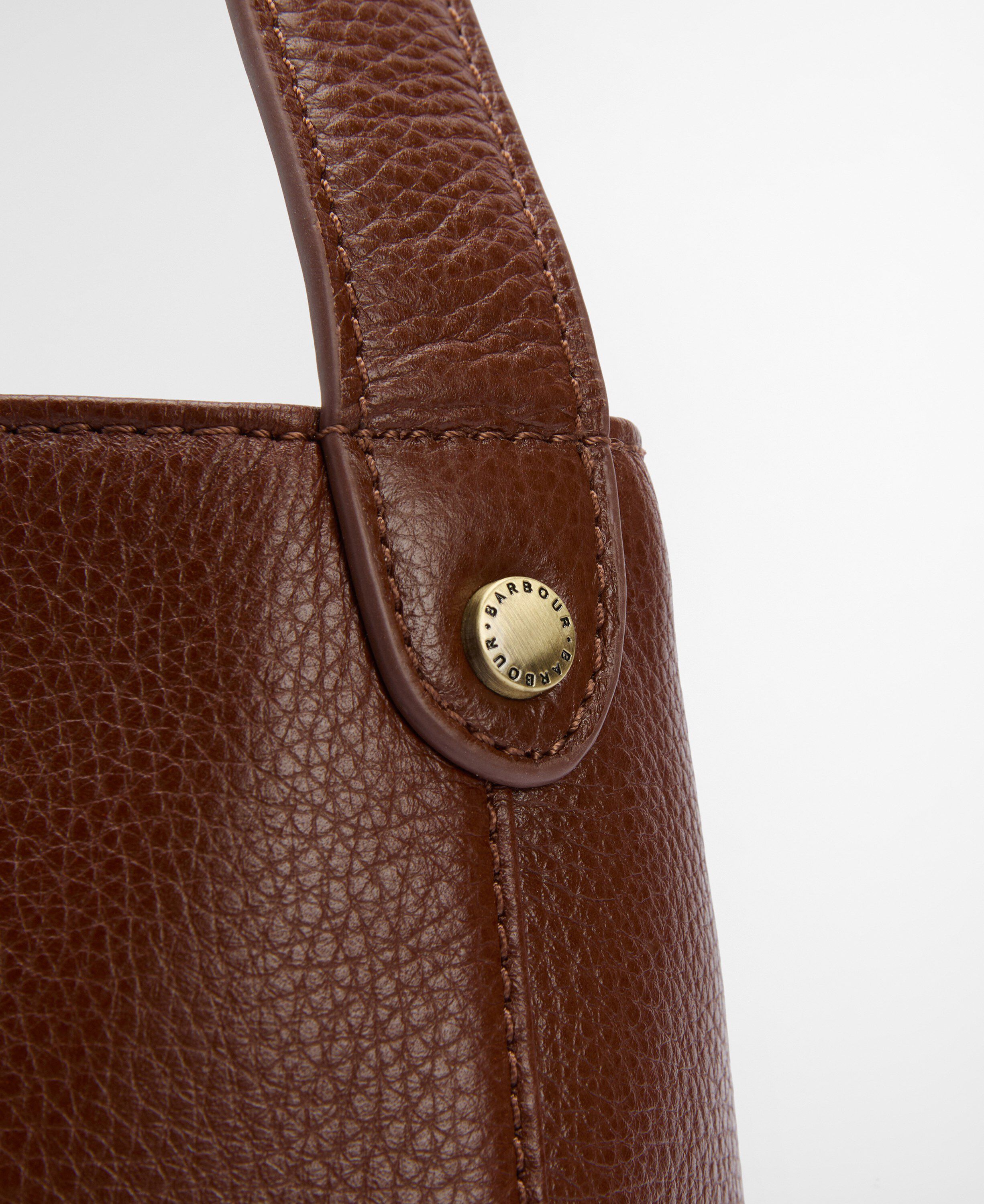 Barbour Cedar Leather Bucket Bag