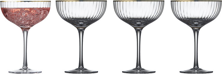 Cocktailglas Palermo Gold 31,5cl 4stk