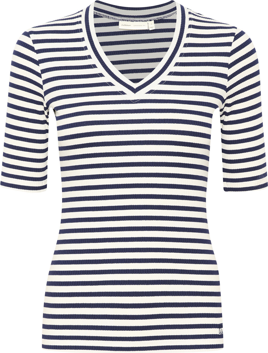 DagnaIW Striped V T-Shirt