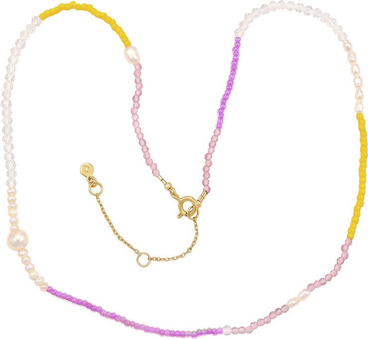 Pink rainbow halskæde