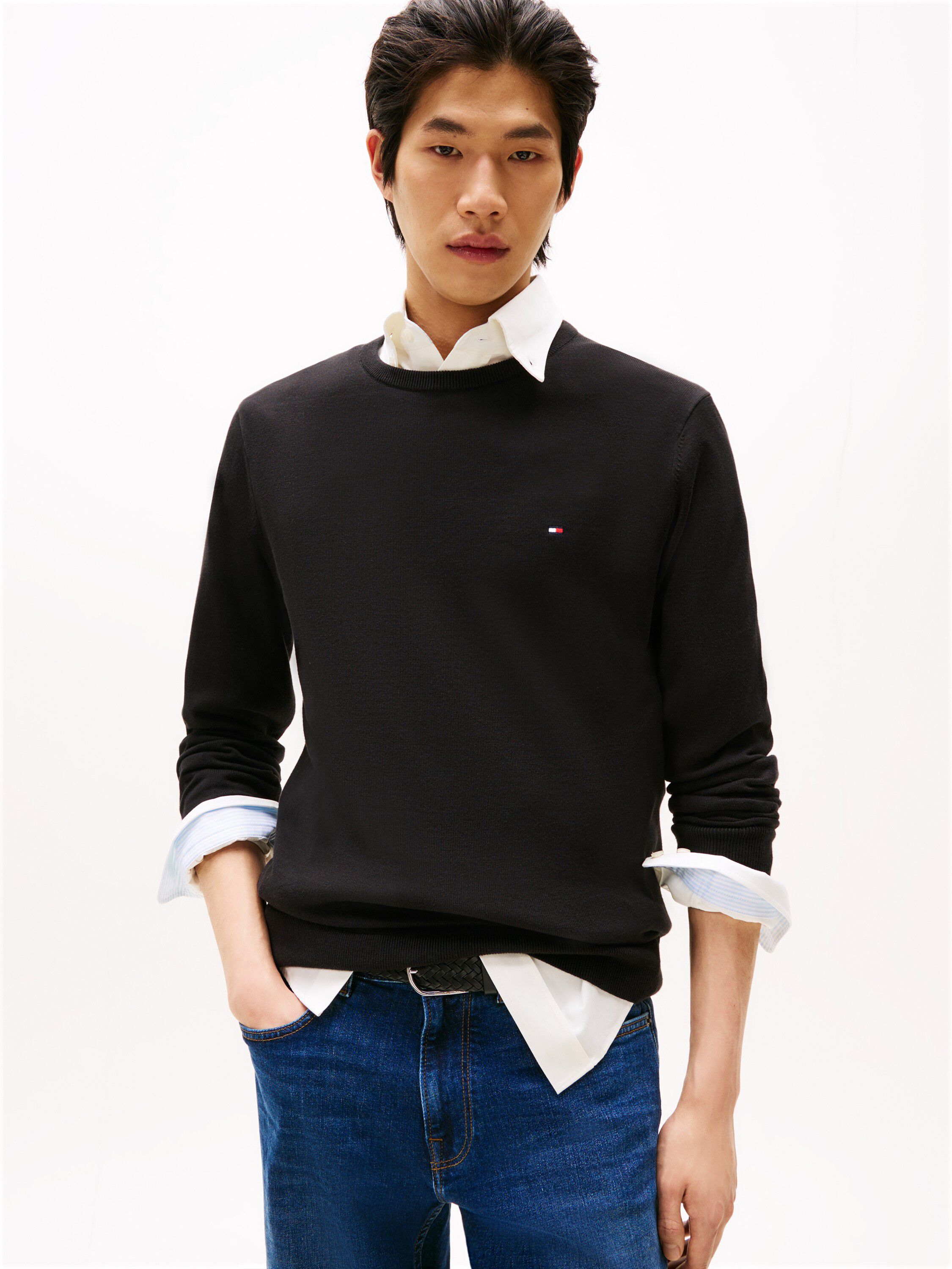 CORE ESSENTIAL COTTON CREW NECK