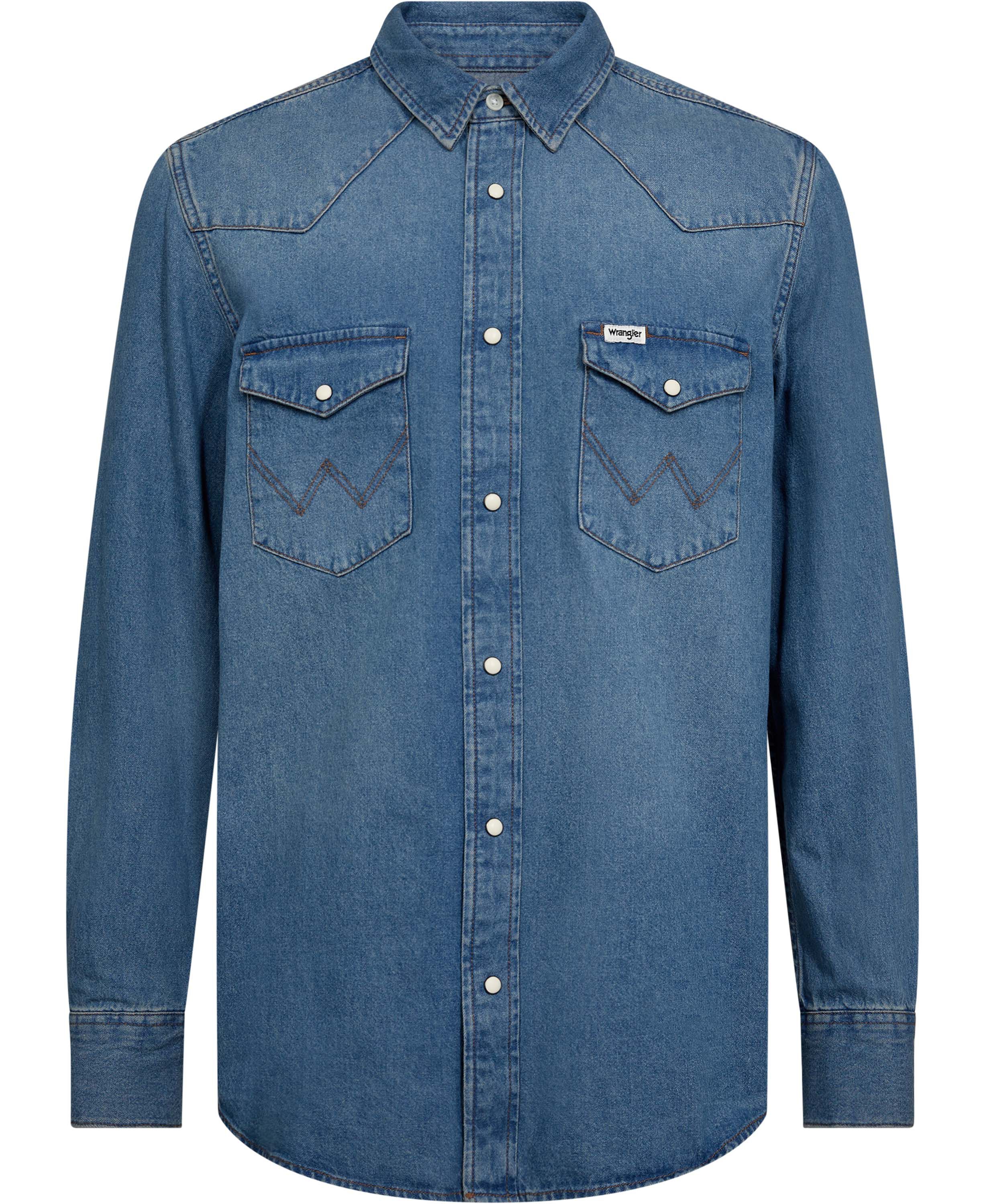 WESTERN SHIRT MID LIGHT WASH