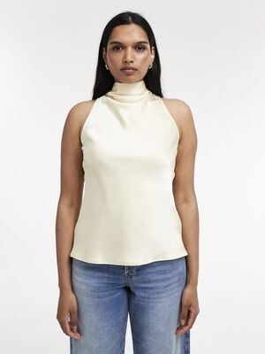 TSEVINE SCARF TOP WVN