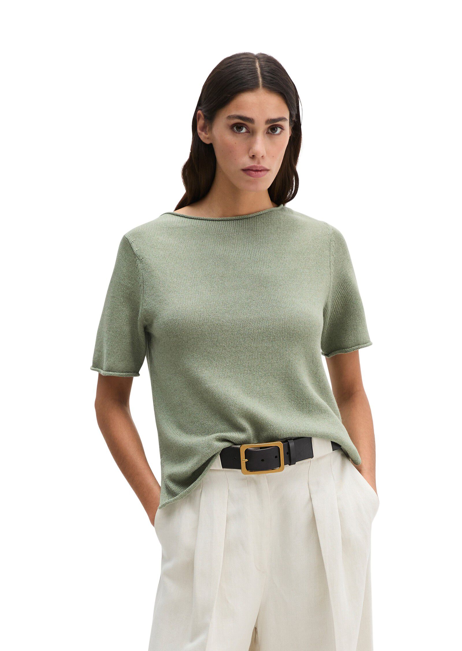 Pullover, shortsleeve, round-neck