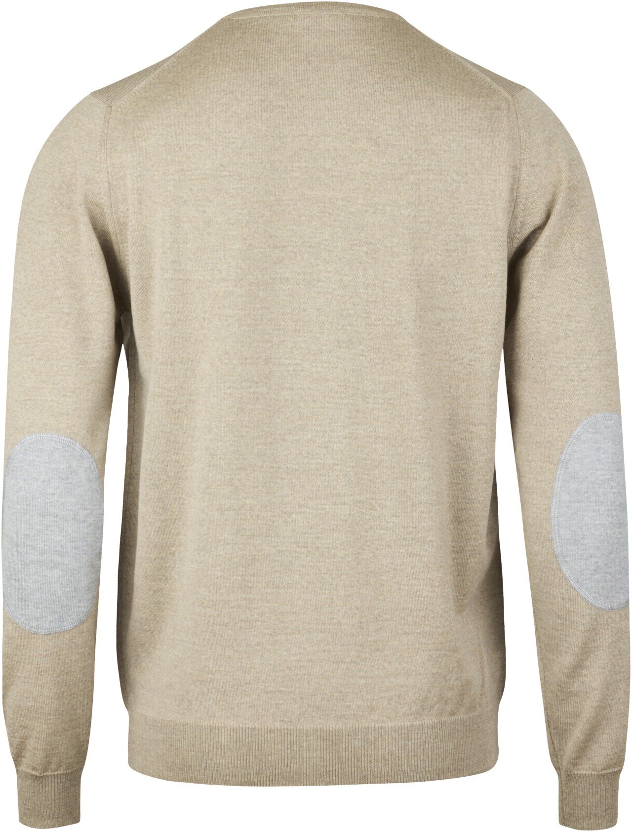 Sweater Knitted Crew Neck With Patch Merino Wool