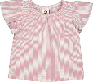 Seersucker stripe frill s/s T baby
