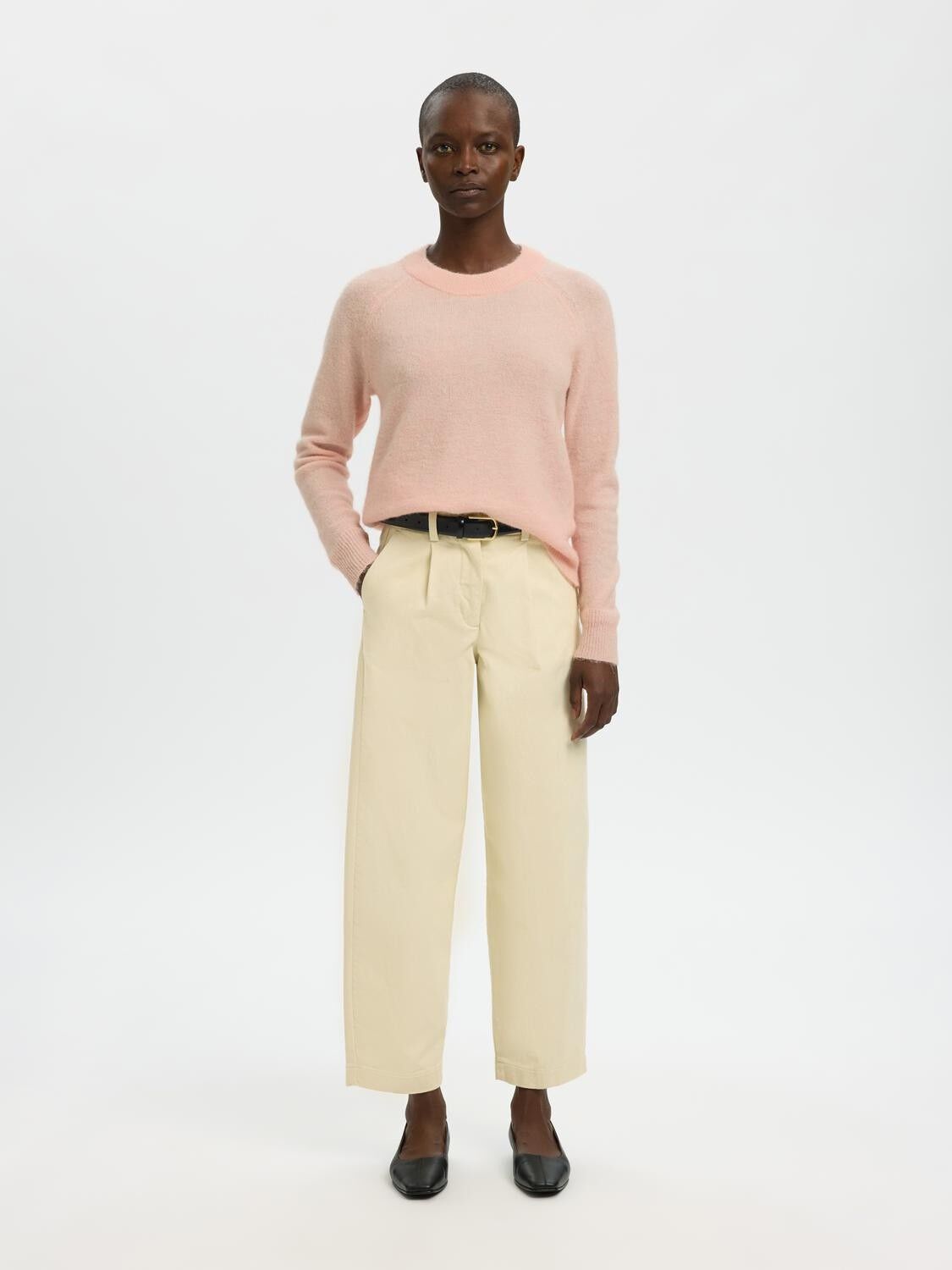 SLFLULU LS KNIT O-NECK NOOS