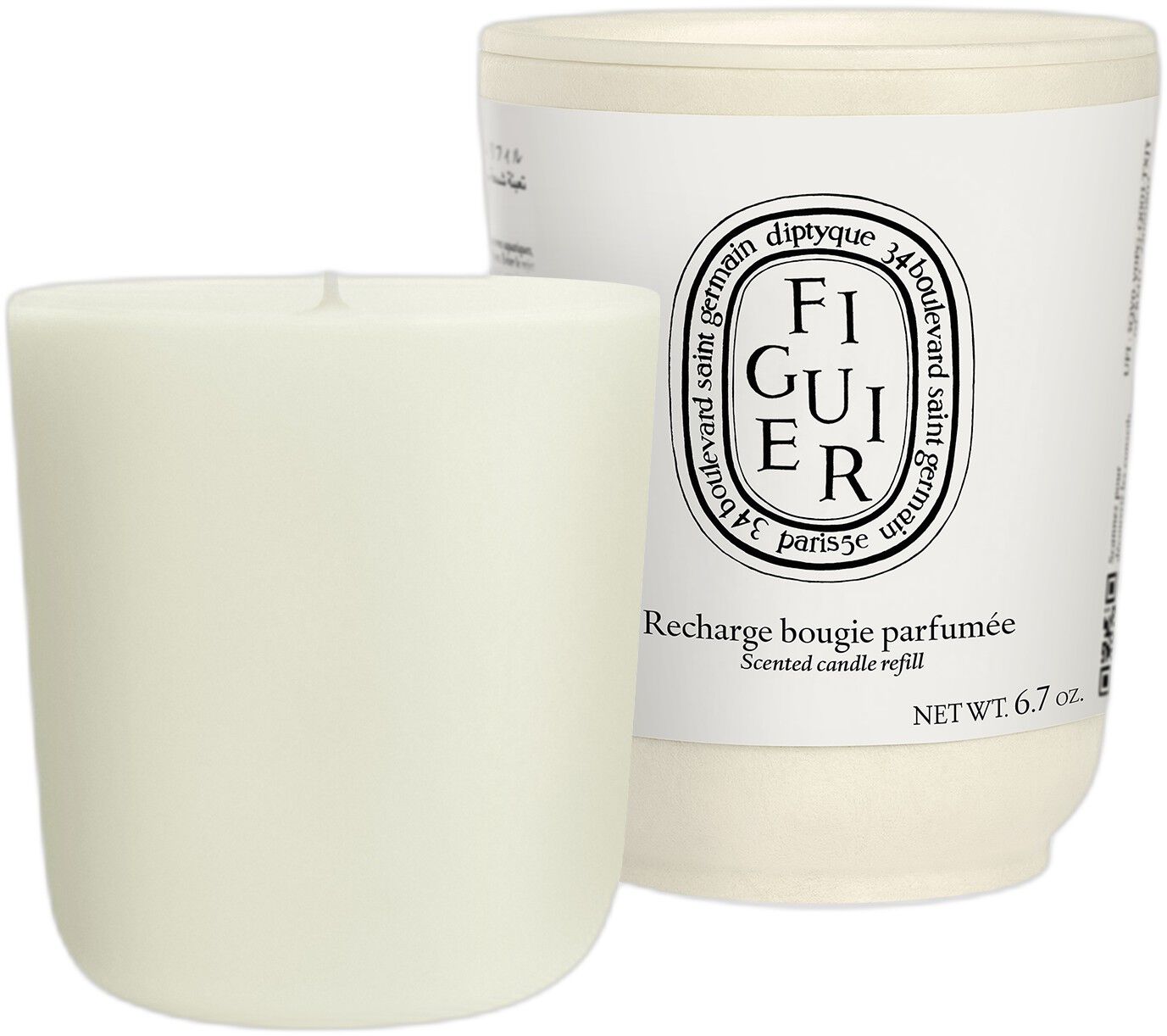 Refill classic candle Figuier 190g / 6,7 oz
