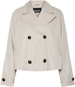 PCSCARLETT LS SHORT TRENCHCOAT NOOS