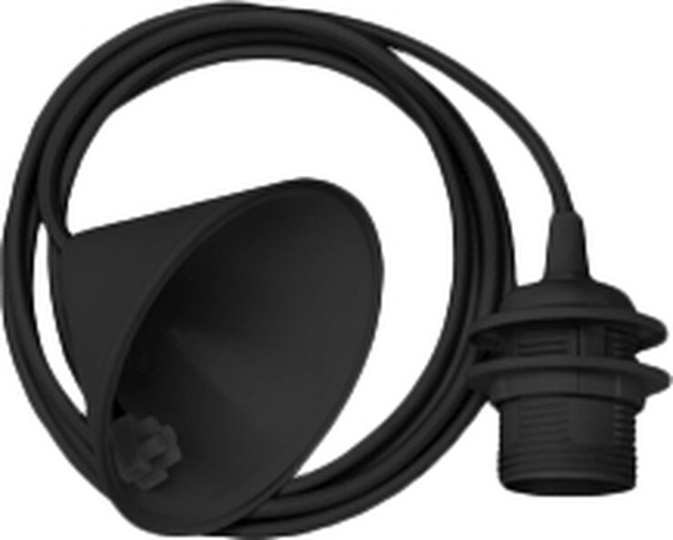 Ophæng Sort tekstilledning à 11cm, L: 2,1m