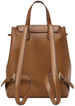 Drawstring Leather Backpack