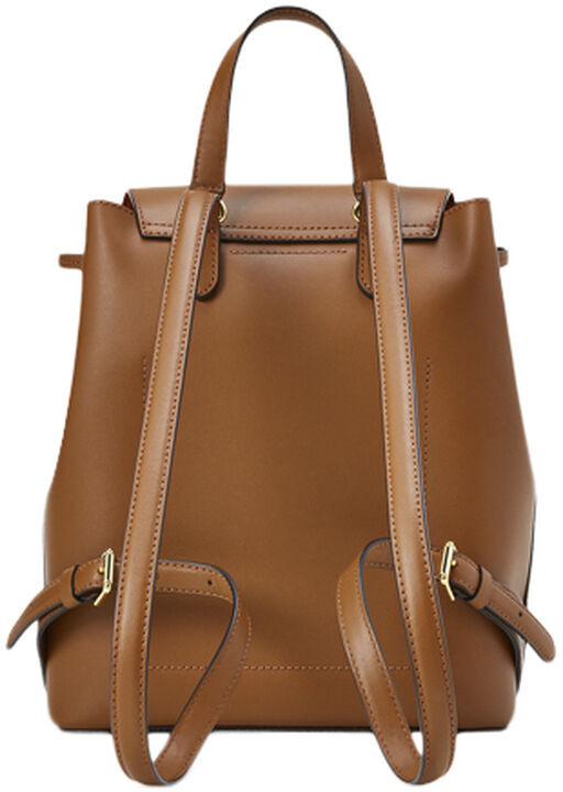 Drawstring Leather Backpack