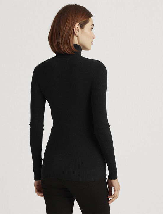 Ribbed Turtleneck Sweater