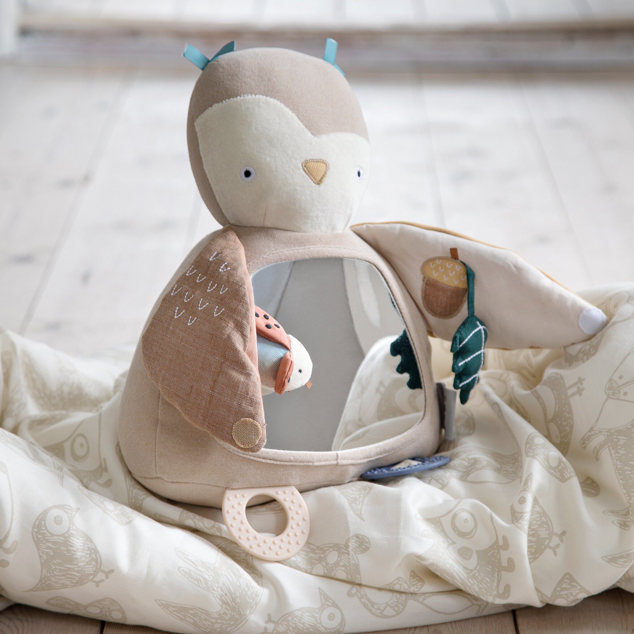 Aktivitetsleget&oslash;j, uglen Blinky, maple beige