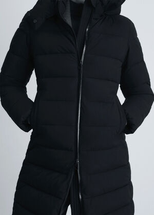 Water-repellent quilted coat
