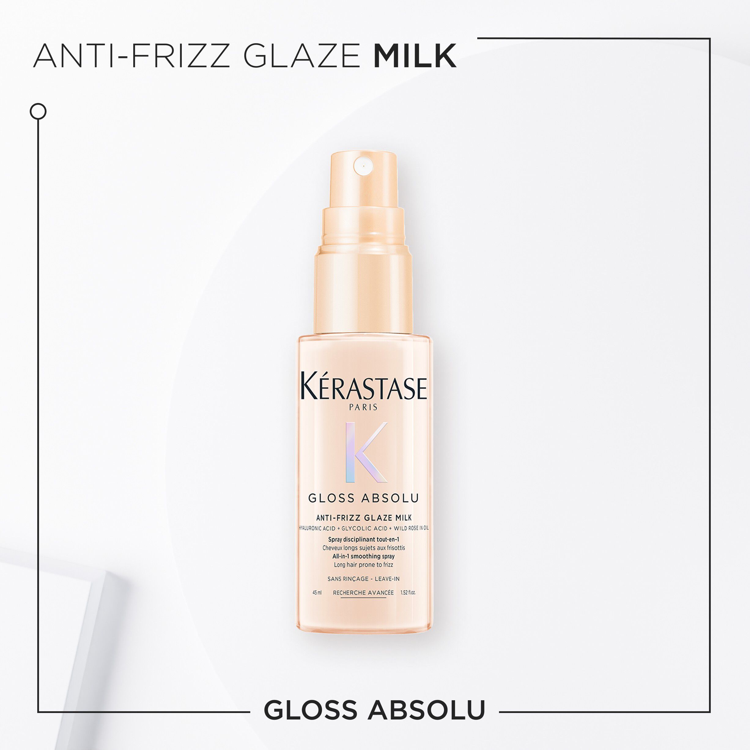 Gloss Absolu Anti-Frizz Glaze Milk Heat Protection Travel Size