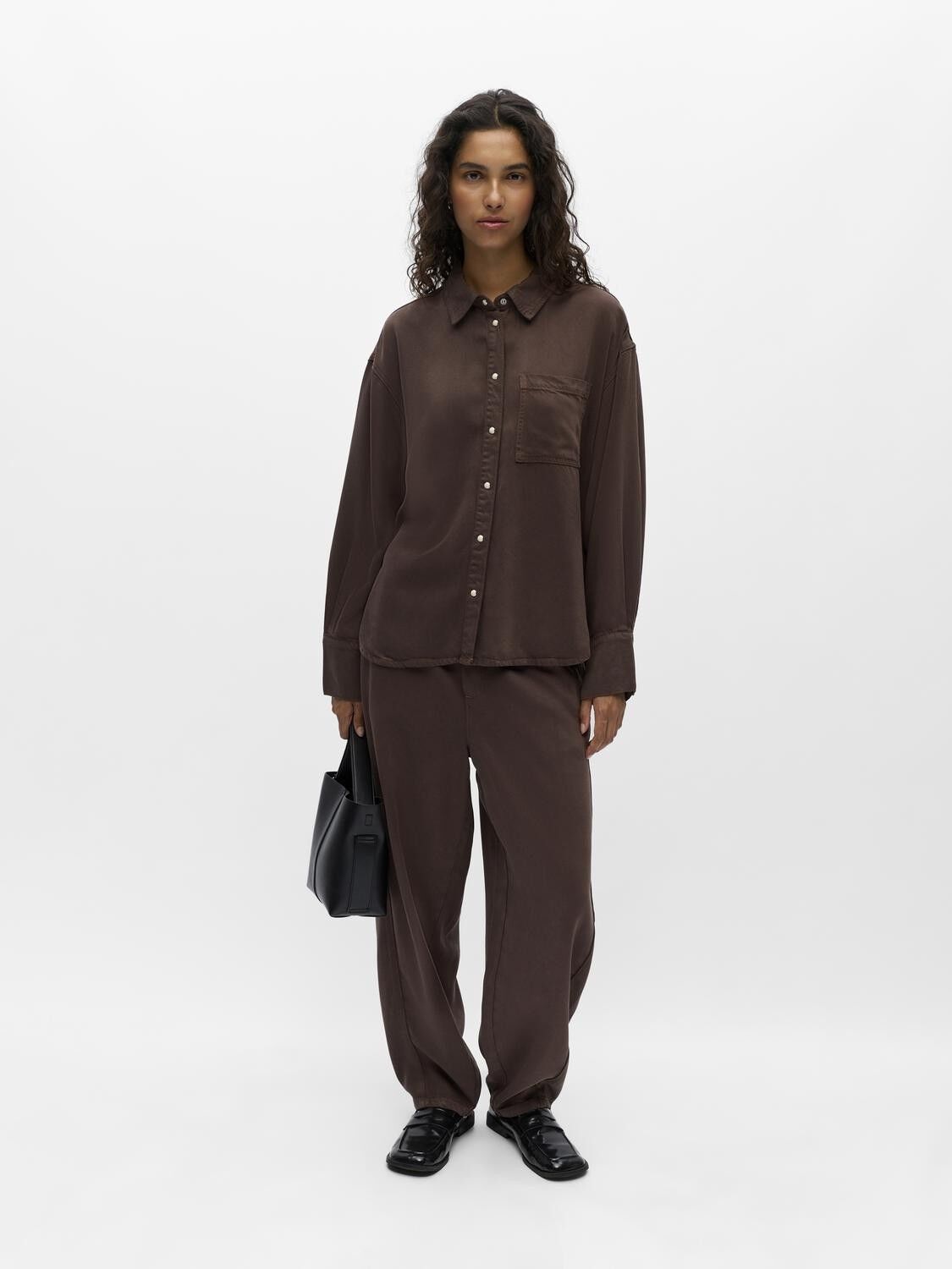 OBJFRAME ZILA L/S RE SHIRT E DIV