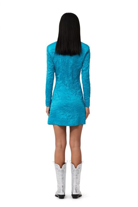 Crinkled Satin Gathered Knot Mini D