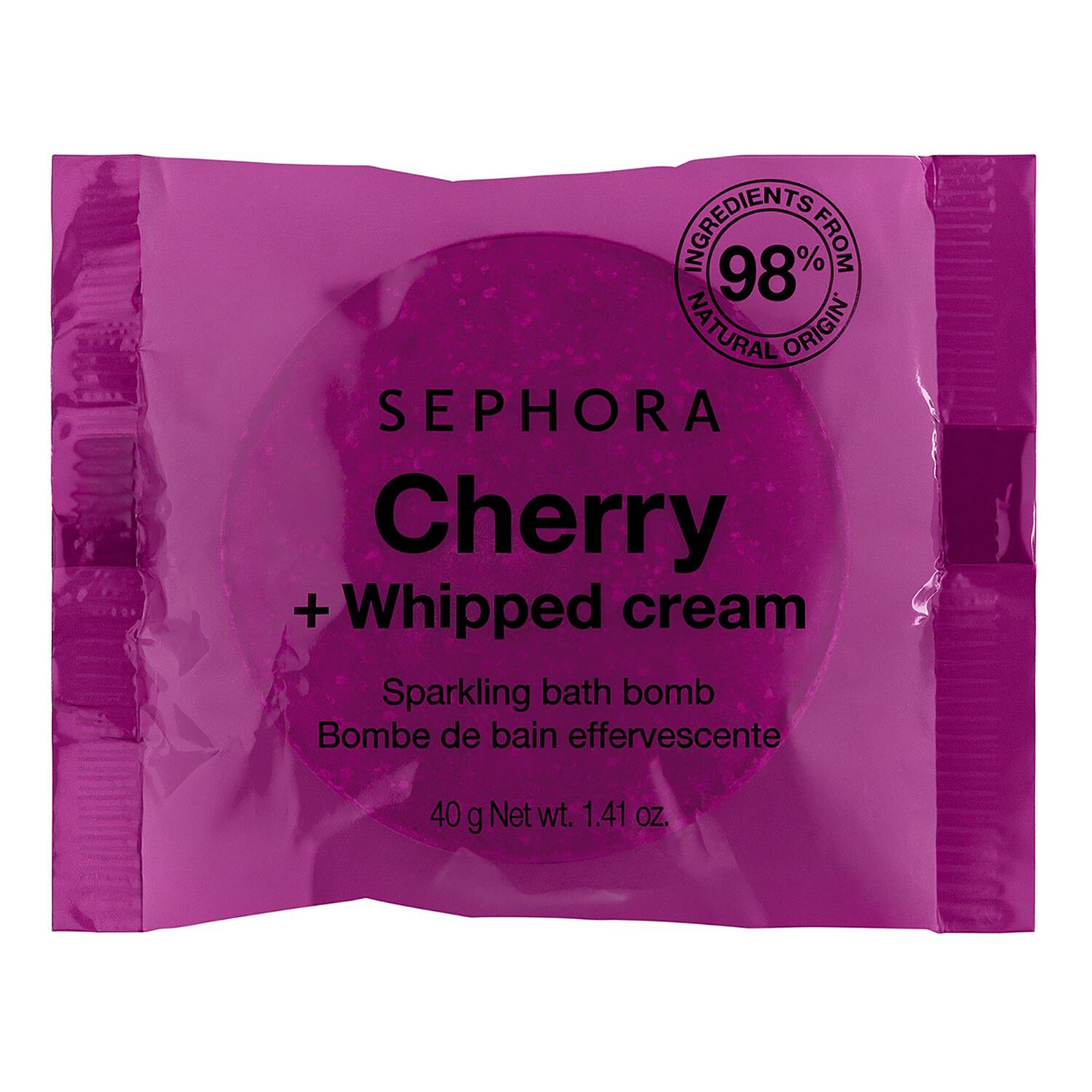 Brusende badebombe - Farver og parfumerer badet