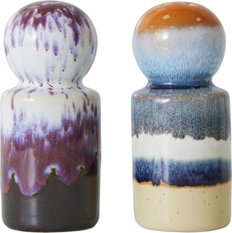 70s ceramics pepper & salt jar stargaze