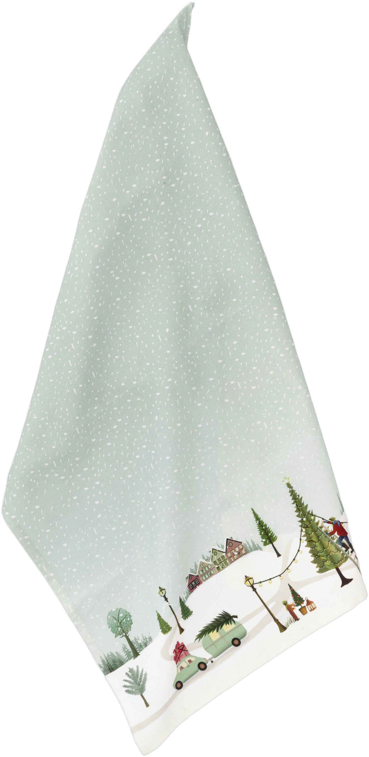 Viskestykke Vinter 70 x 50 cm Arctic Ice