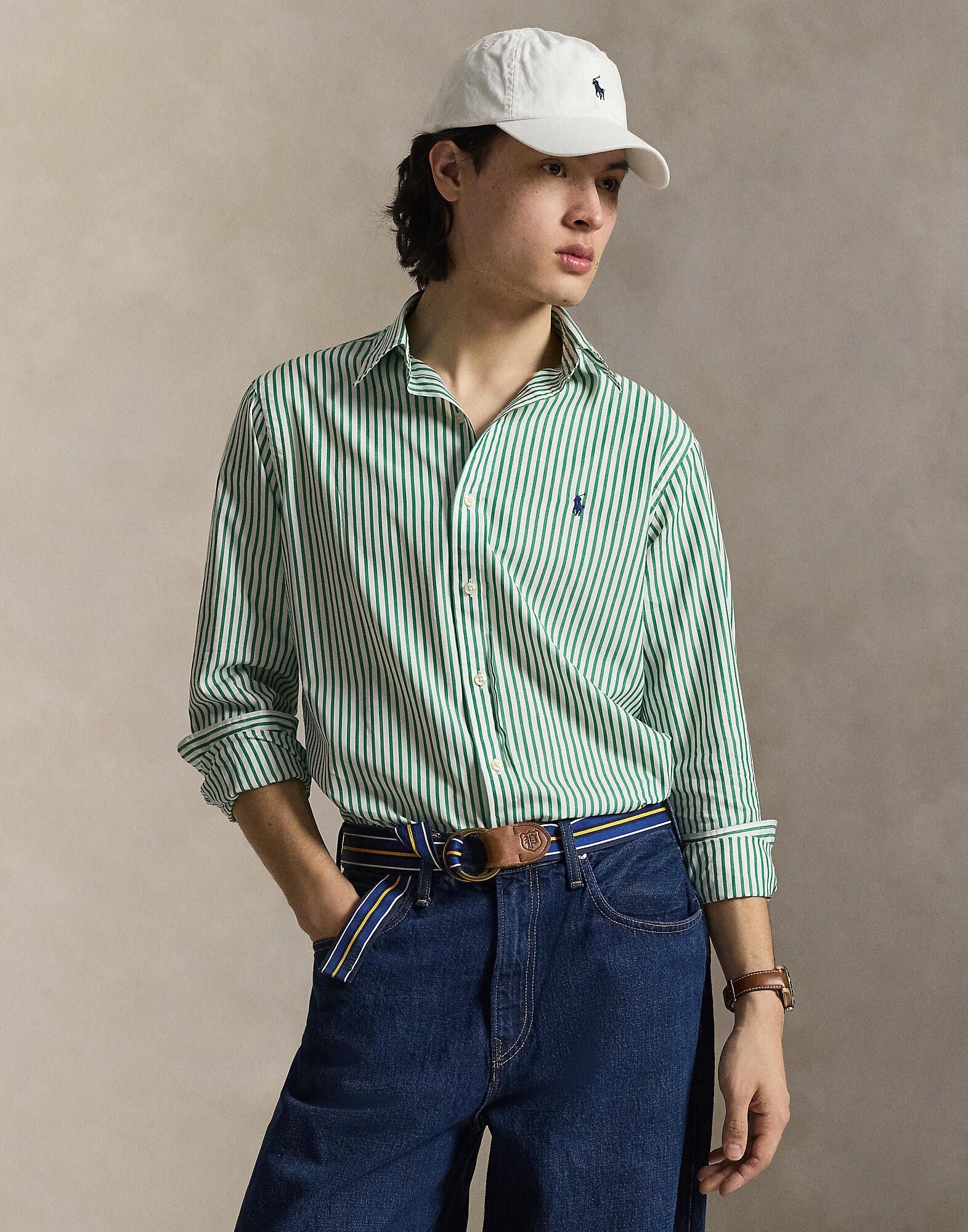 Custom Fit Striped Broadcloth Shirt