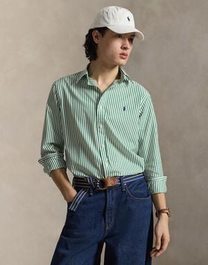 Custom Fit Striped Broadcloth Shirt