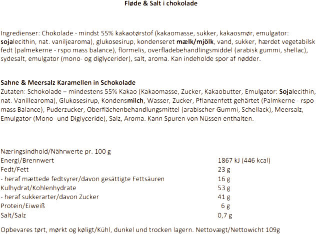 Karamelkugler: Fl&oslash;de & Salt i m&oslash;rk chokolade elegance