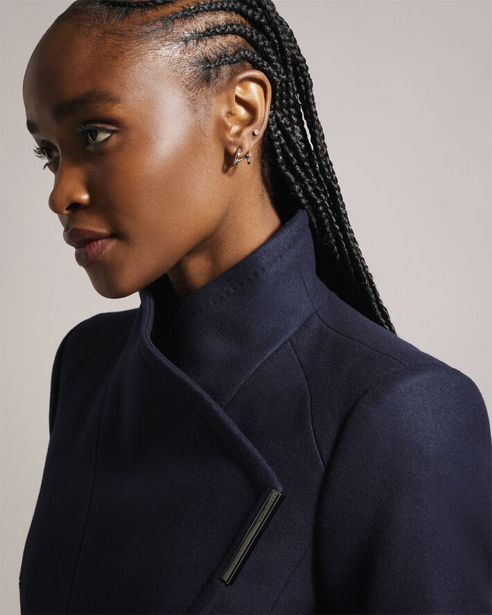 ROSEIKA Midi Length Double Breasted