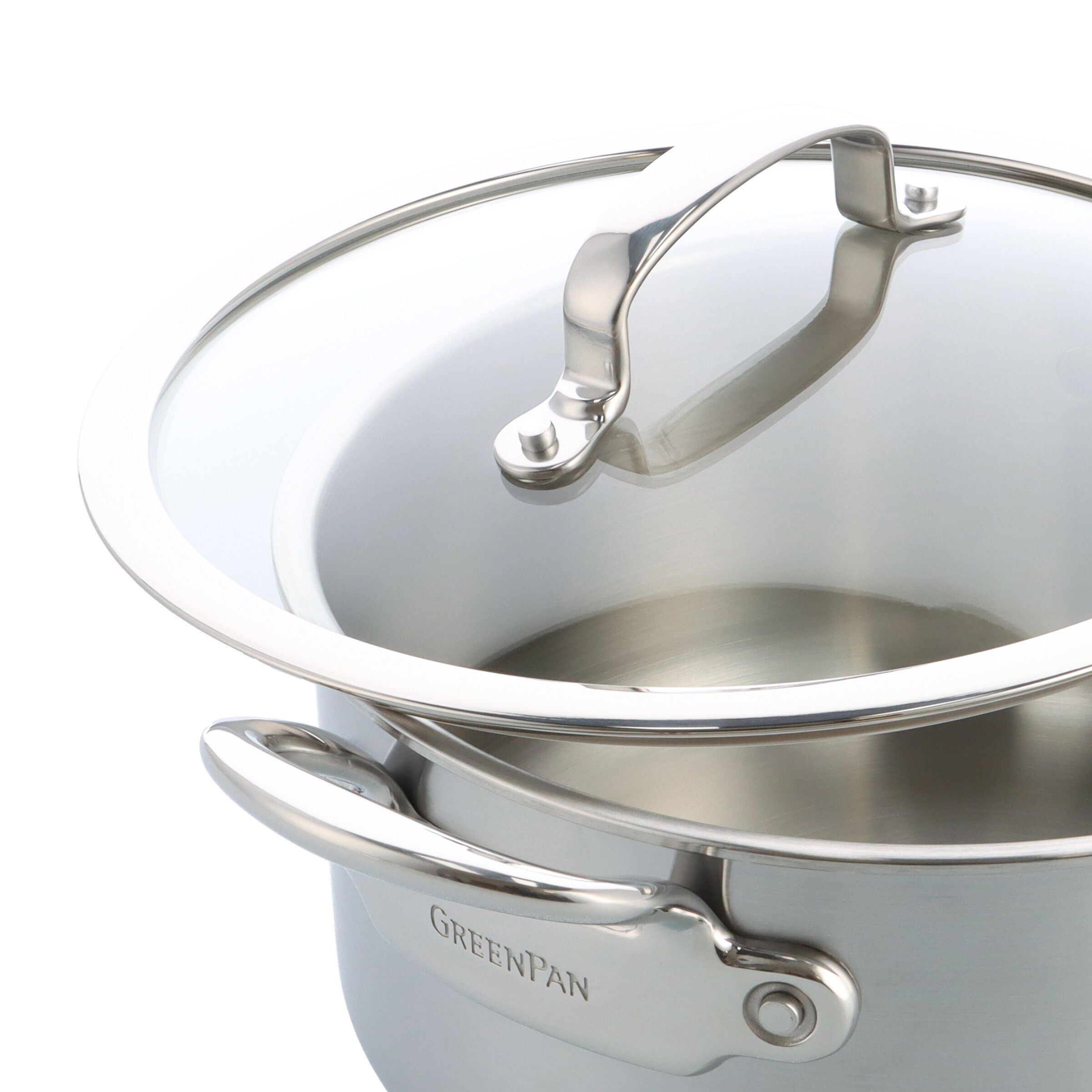 GreenPan Premiere 5PLY SS Casserole 20cm/3,1L