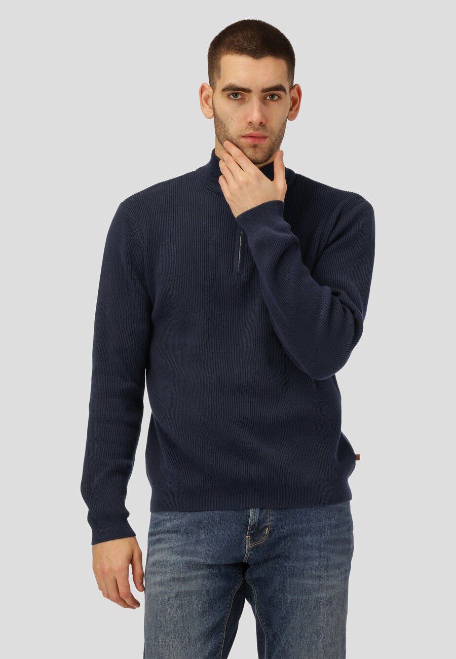 Mario half-zip knit