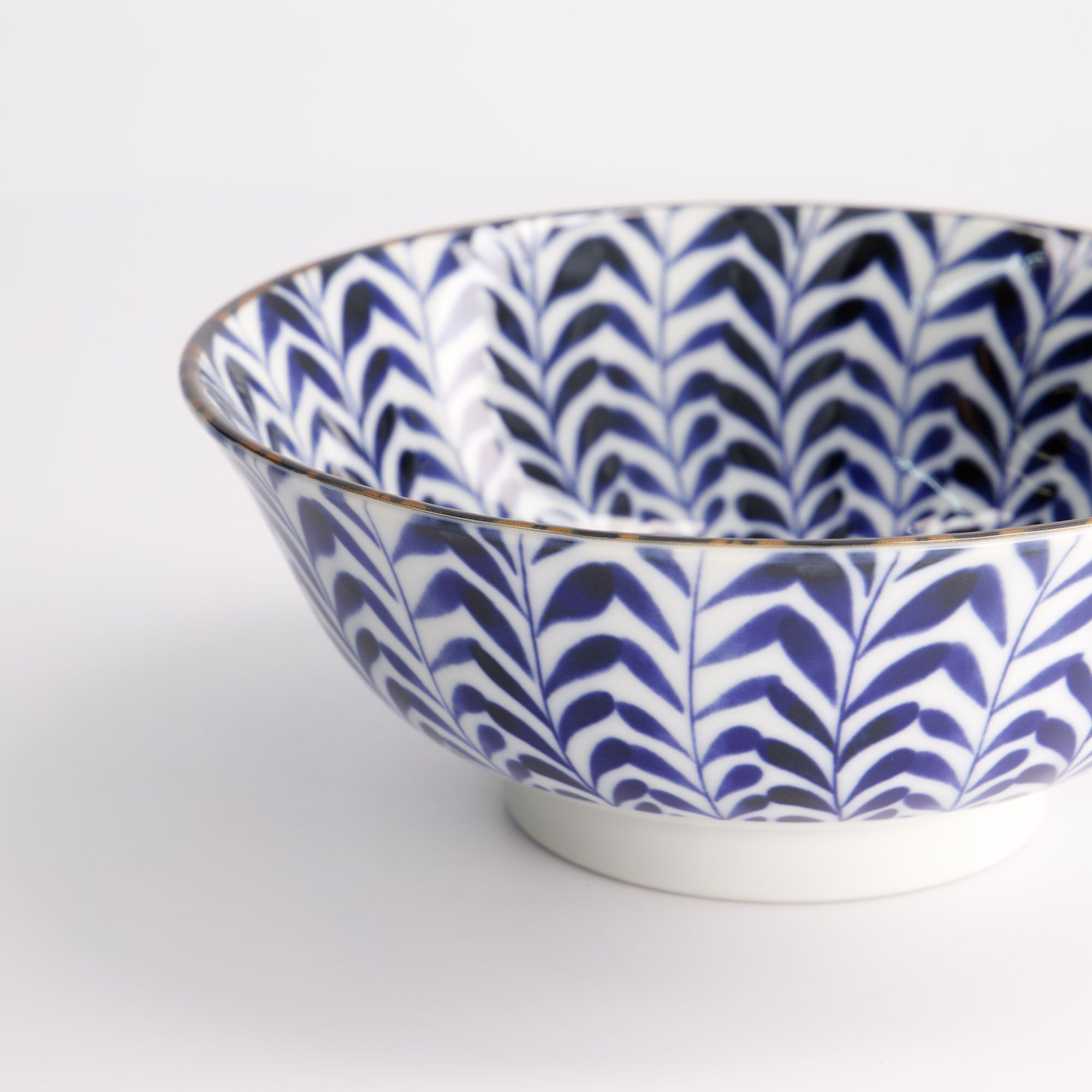 Mino Blue Mixed Bowls Ramen 19x8cm Shidare 21599 6/36