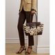 Zebra-Print Canvas Large Tanner Satchel