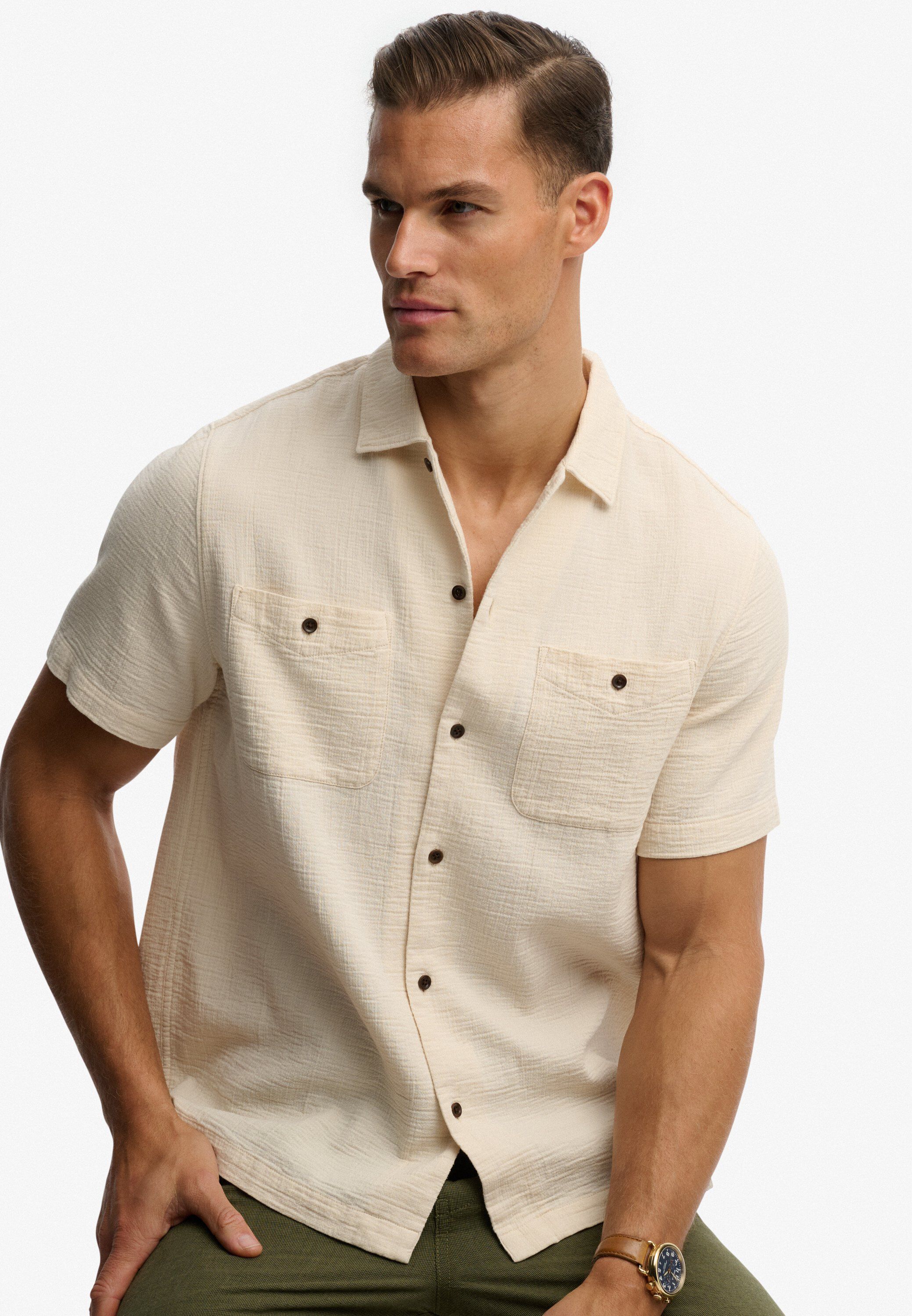 MERCHANT TEXTURED S/S SHIRT