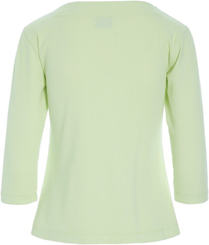 Naibu rib bluse med 3/4 &aelig;rme