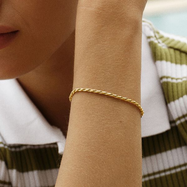 Large Twisted Sparkly Bracelet