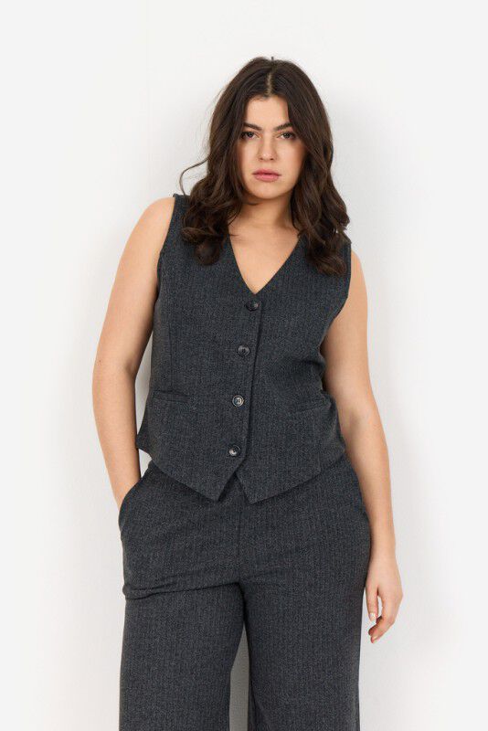 Curvy WA-NOIDA 1 Vest M&oslash;rk brun