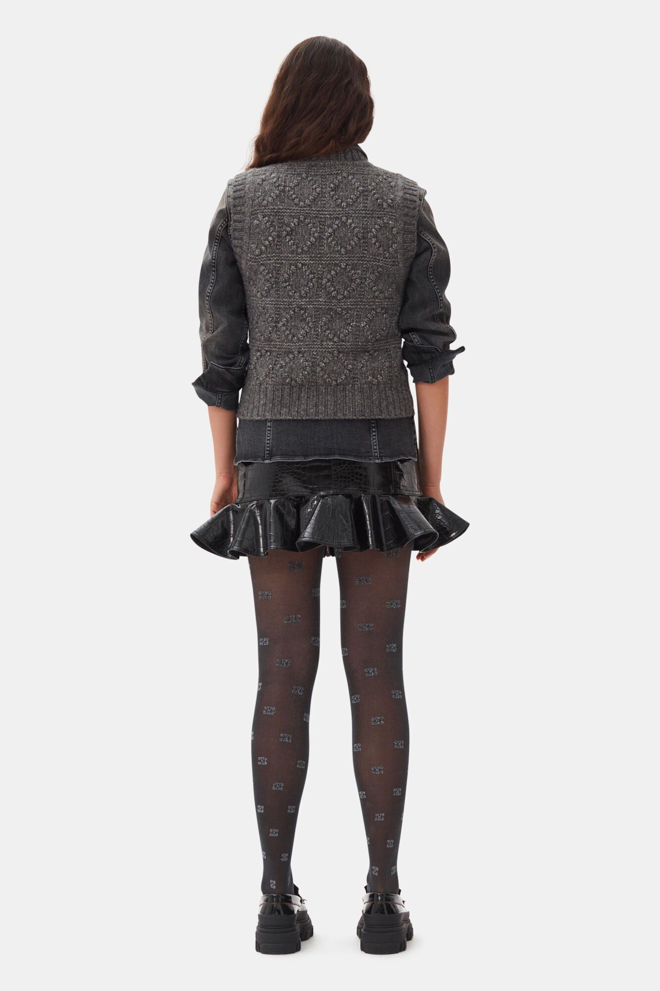 Wool Cotton Bubble Vest