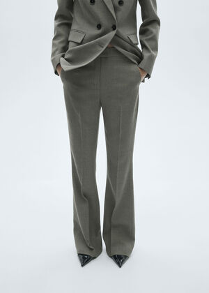 Flared suit trousers