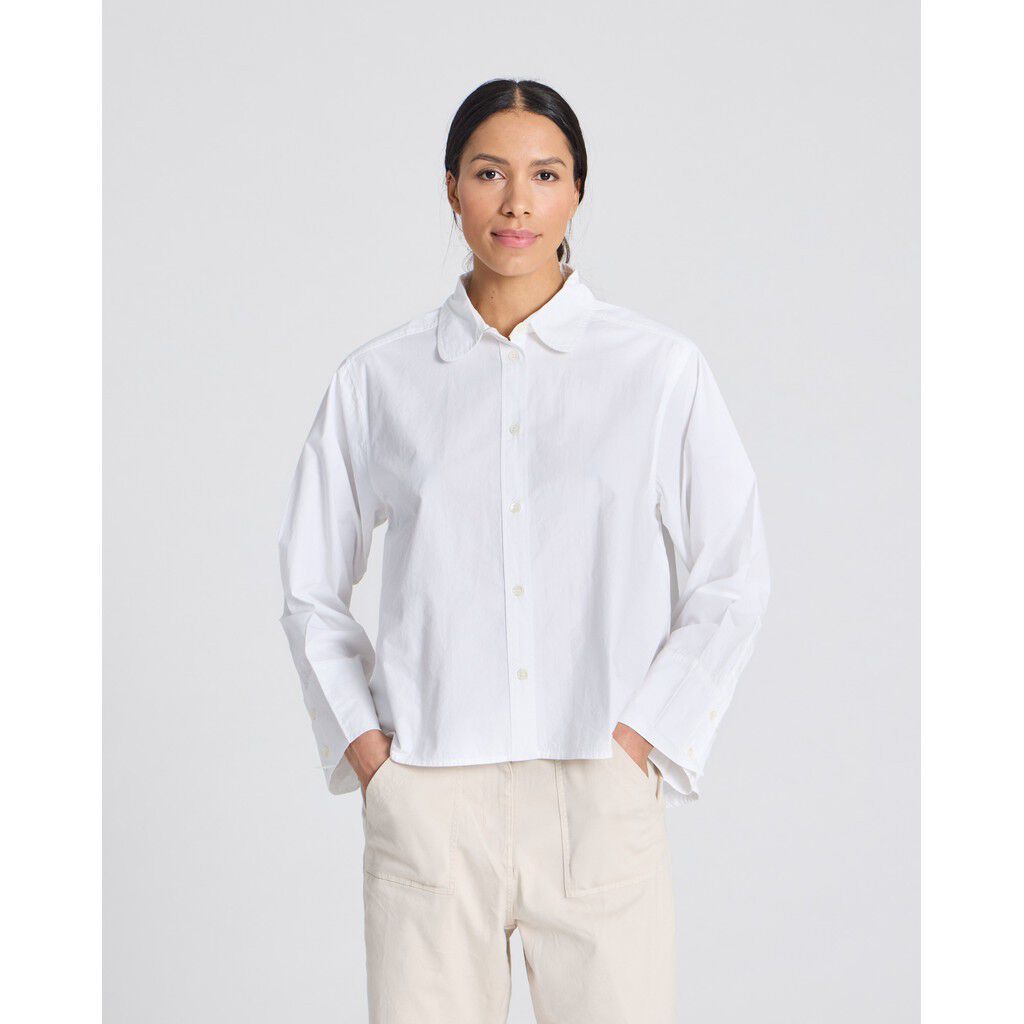 Flora Shirt Poplin Gots 243975