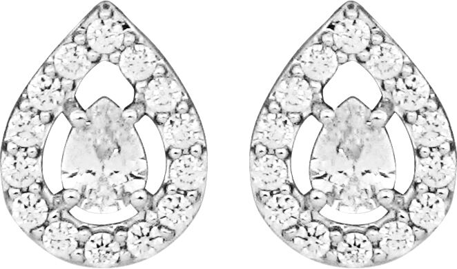 Drop sparkle &oslash;restikker - S&oslash;lv