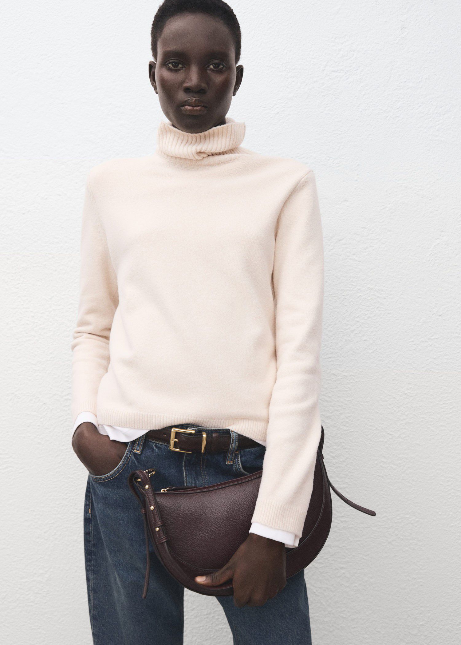 Turtleneck knitted sweater