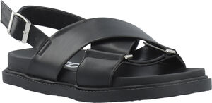 BIAOSLO Cross Sandal Faux Leather
