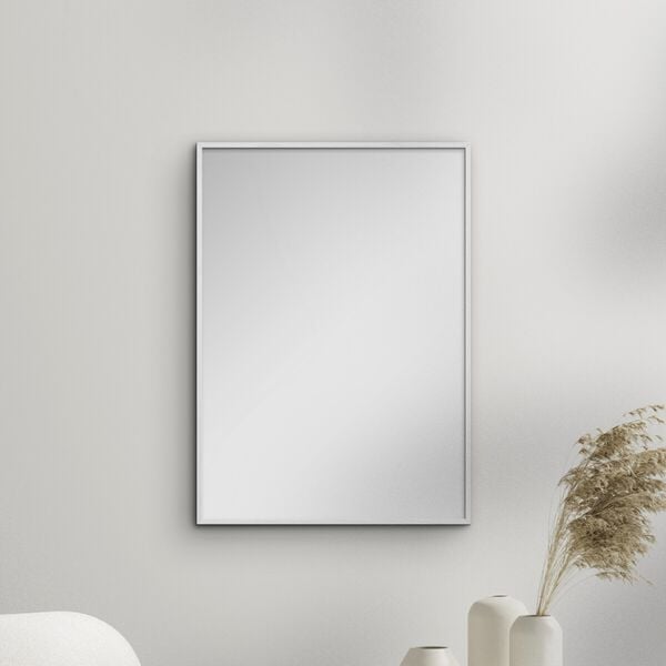 White Wood Mirror