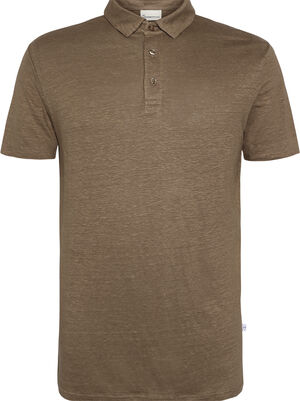 Regular linen polo - GOTS/Vegan