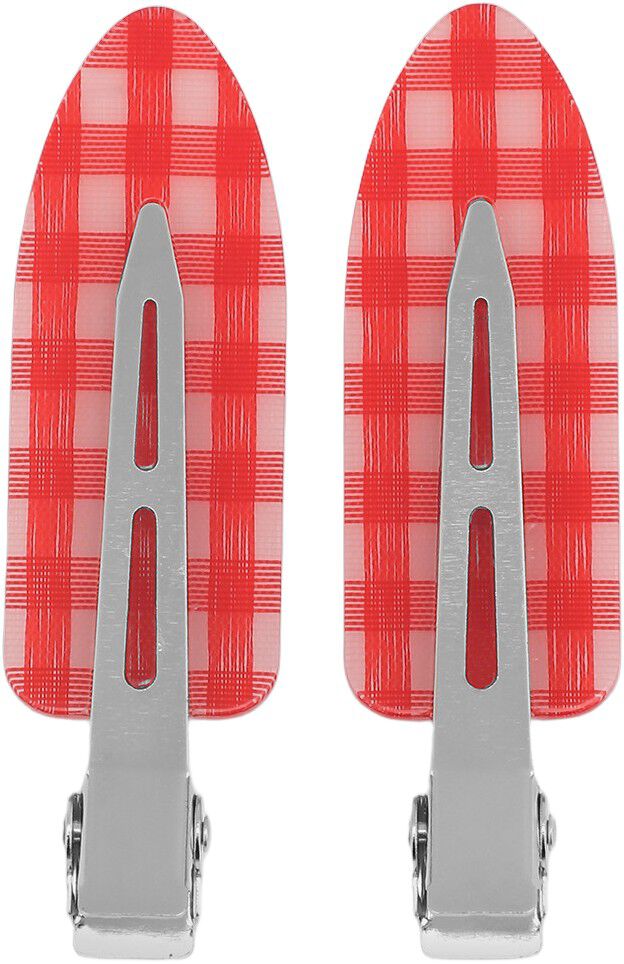 Checkered Clips // 2 pcs